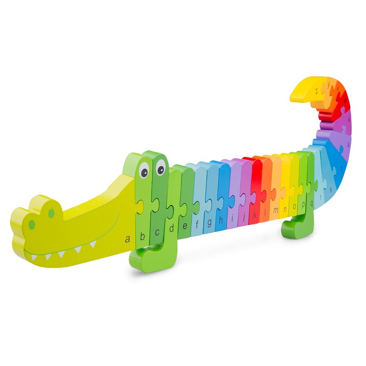 Alfabet puzzel - krokodil